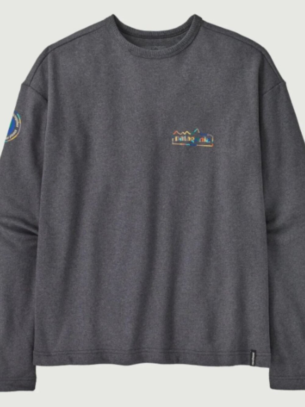 Patagonia Women's Lightweight Unity Fitz Wildrise Crewneck-Ink Black- Large
